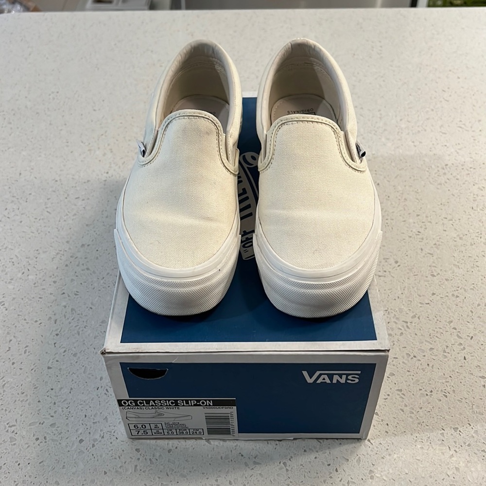 Vans OG Classic Slip-On canvas classic white 7.5
